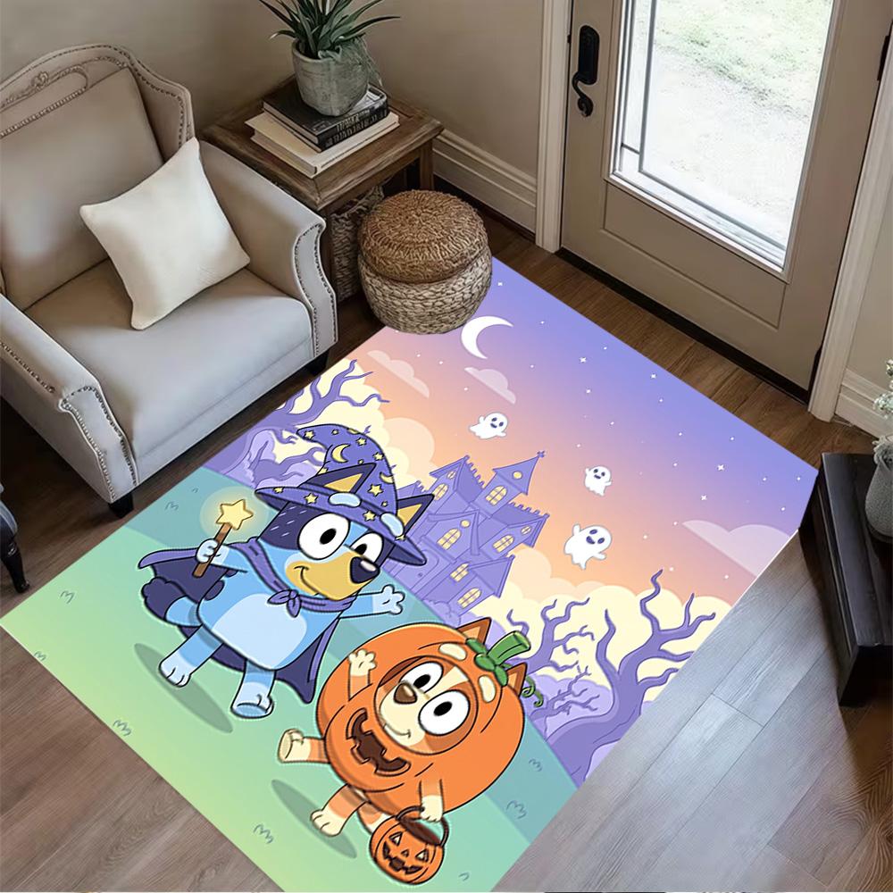 Bluey Bingo Adventure Carpet Suitable for Balcony Entryway Hallway Dining Room Antislip Carpet Decorate Offices Perfect Gift for Friends & Family