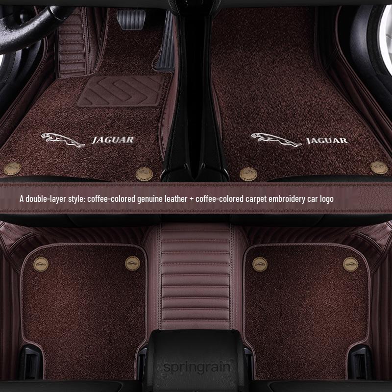 Genuine Leather Full Surround Floor Mats for Jaguar XFL, XEL, XE, XF, XJL, F-PACE, E-PACE