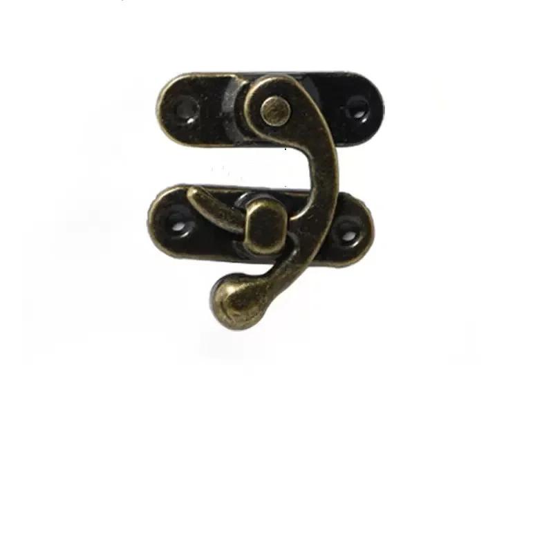 12pcs Wooden Box Toggle Latch Hasp Hook Lock Closure for Jewelry Chest Gift Wine Case Leather Bag Handbag Suitcase with Screw