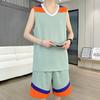 11050 Men's Summer 2026 Ice Silk Quick-Dry Vest & Shorts Set for Basketball Training - Sleeveless & Loose Fit