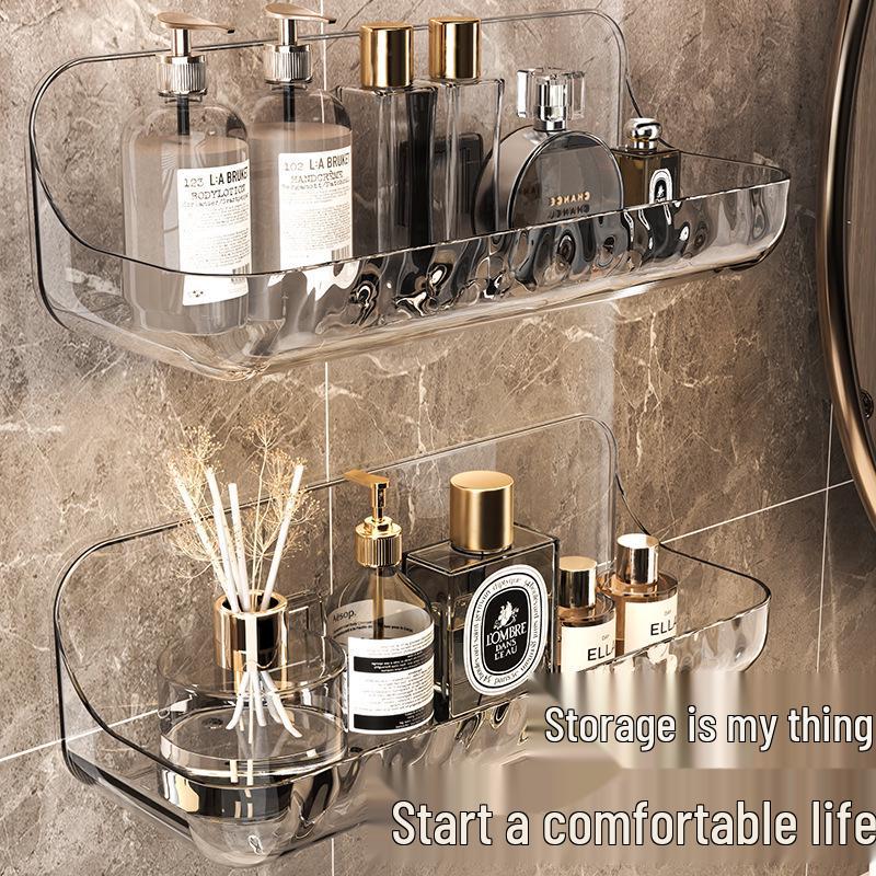Acrylic Punch-Free Wall-Mounted Bathroom Storage Rack