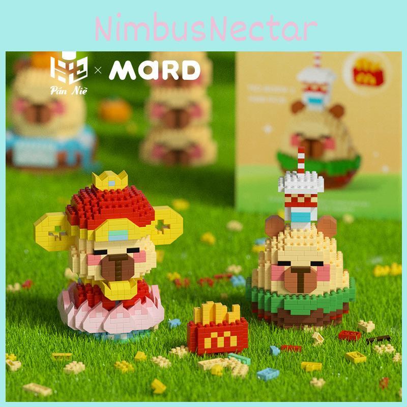 Capybara Themed Educational Construction Toy With Diamondgranule Plastic For Creative Play