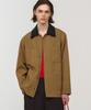 MUNSEONAKAIBEU Unisex, Studed Work Jacket / Dark Beige