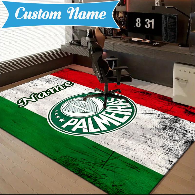Custom Name Palm Beach Paradise Rug Game Carpet, Floor Mat for Bedroom Living Room Entryway Rug, Home Decor Idea Gift for Christmas birthday
