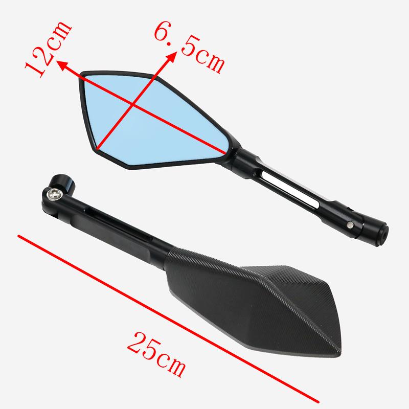 LMoDri Motorcycle CNC Aluminum Alloy Rearview Side Mirror Motorbike Back Side Mirrors For HONDA Yamaha