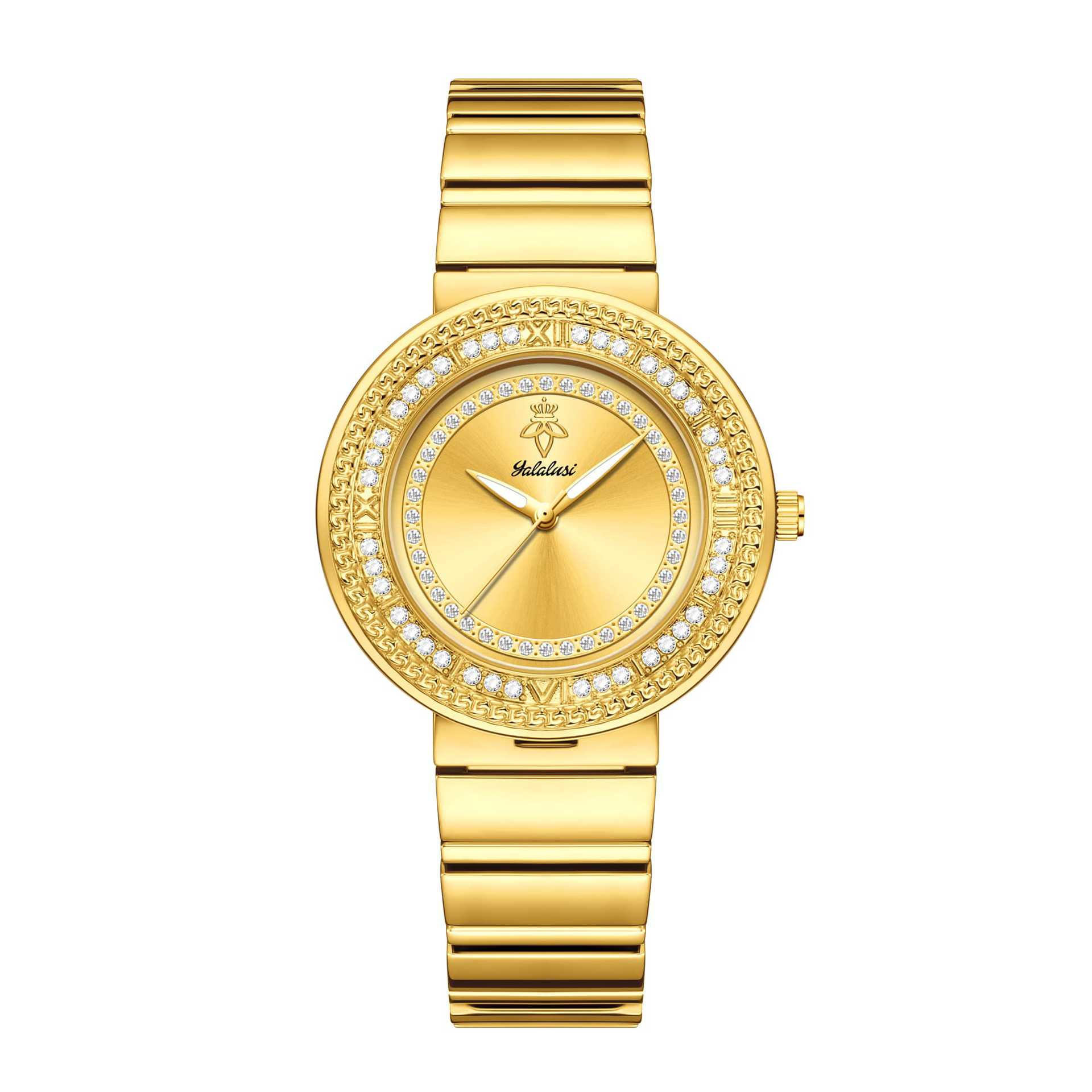 Yalalusi Gold Diamond Dial Women S Watch Light Luxury Women S Watch Premium Quartz Fashion Watch