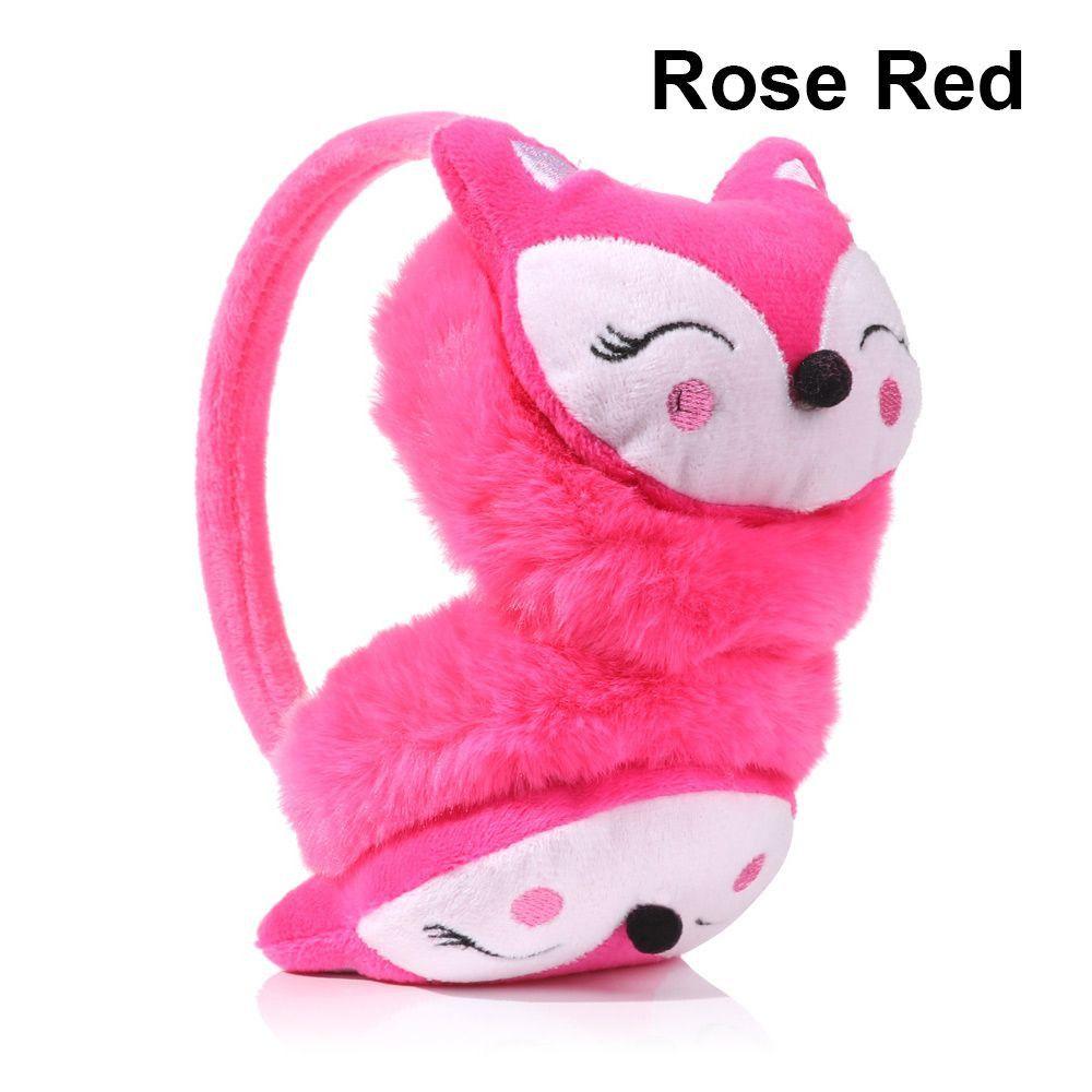 Cartoon Fox Winter Warm Earmuffs Plush Thick Soft Adjustable Ear Cover Ear Protection Warmth Ear Muffs For Aldult Kids