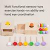 Baby Wooden Montessori Sensory Toys Permanence Objects Target Coin Box Color Ball Sorting Games Fine Motor Skill Education Toys