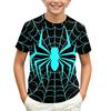 Kids' Short Sleeve Neck T-Shirt with Graphic Print for Casual Daily Wear