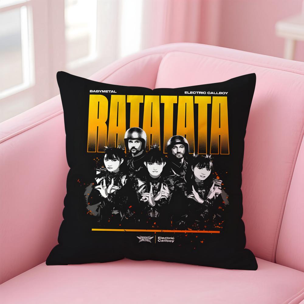 e-Electric Callboy Band Cushion Cover Comfortable Reversible Pillow Cover Ideal for Car Sofa Bedroom & Beyond
