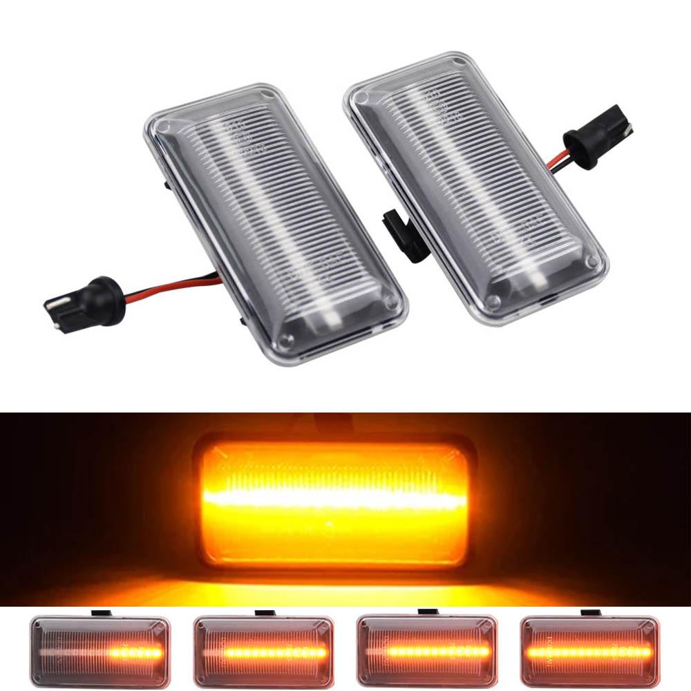 LED Sidomarkeringslampa Blinkers Ljus Flytande Vatten För VW Golf 2 3 Passat B3 Vento Jetta Seat Ibiza 2 Cordoba
