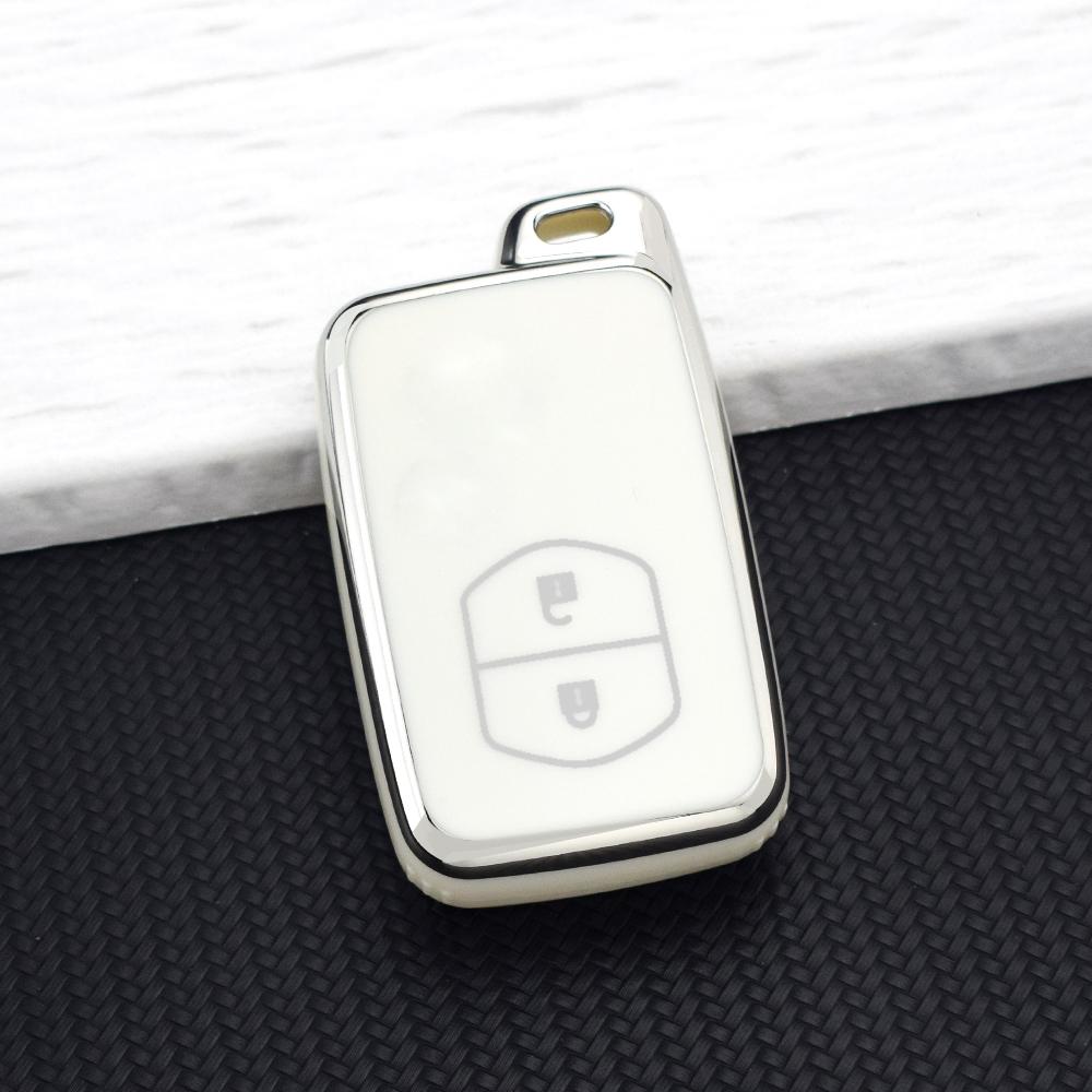 TPU Car Key Case Cover for Toyota Prius 30 Alpha Aqua Land Cruiser Auris for Lexus LC 200 2/3/4 Buttons Remote Holder Key Chain