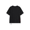 Li Ning Badfive Seven City Collaboration Changan Youth Graphic Print Loose Short Sleeve Drop Shoulder T-Shirt Unisex T-Shirt Black AHST885-5