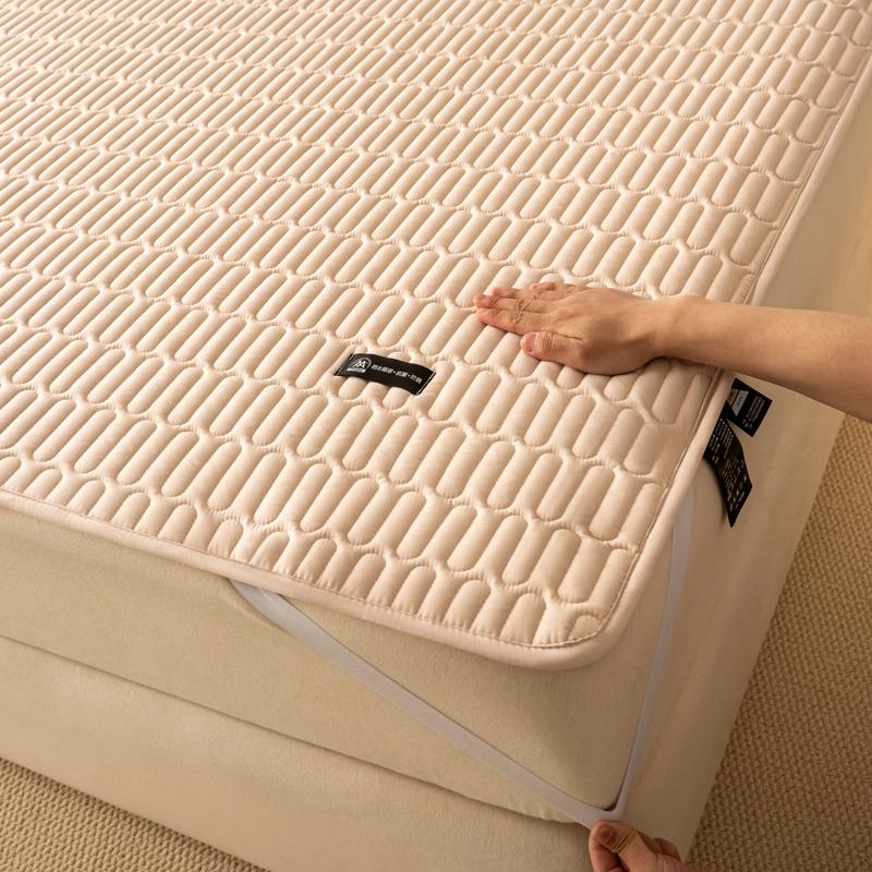 

Waterproof Mattress Protector - Antimicrobial Mattress Cover with Elastic Straps - Hypoallergenic, Noiseless Thin Mattress 90x200cm(35x79 in)