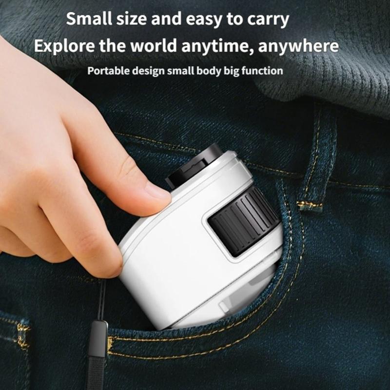 Children Educational Microscope Portable Design with 10X 30X 60X Magnification and Phone Clip for Classroom Learning