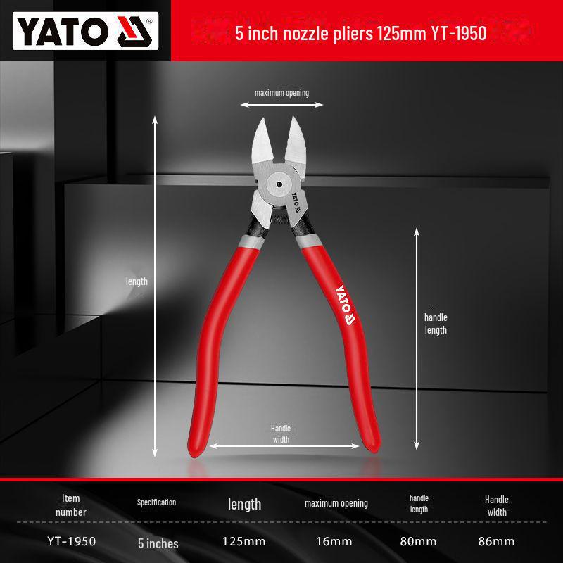 Yiertuo Industrial-Grade Electronic Nozzle Scissors and Oblique Side-Cutting Pliers