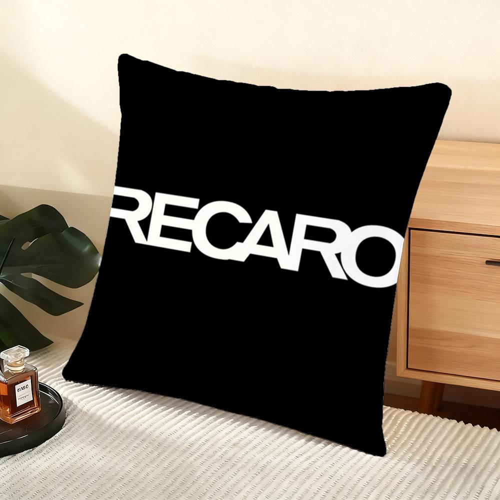 Kissenhülle seidiger kurzer Plüsch Home Sofa Kissenbezug - Verdeckter Reißverschluss Heimdekoration Cool Anime Cartoon R-Recaro