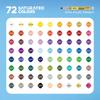 Arrtx Acrylic Paint Markers, 72 Colors, Medium Tip