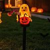 Resin  Figurine Solar Ghost Pumpkin  Lights Cute Lawn lamp Garden Stake Light  Yard