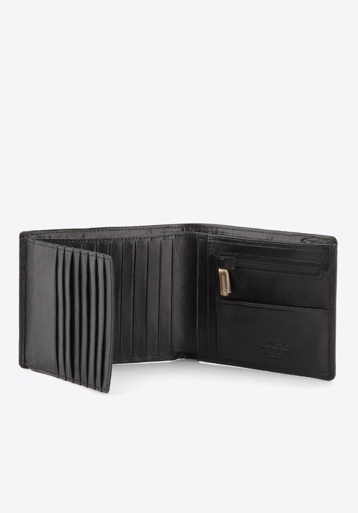 Wittchen Men's Leather Wallet Without Clasp Black Black Natural Leather