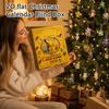 2D Flat Christmas Advent Calendar with Airplane Box