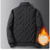 Men's Autumn and Winter Plus Cashmere Cotton-padded Jacket Dad Coat
