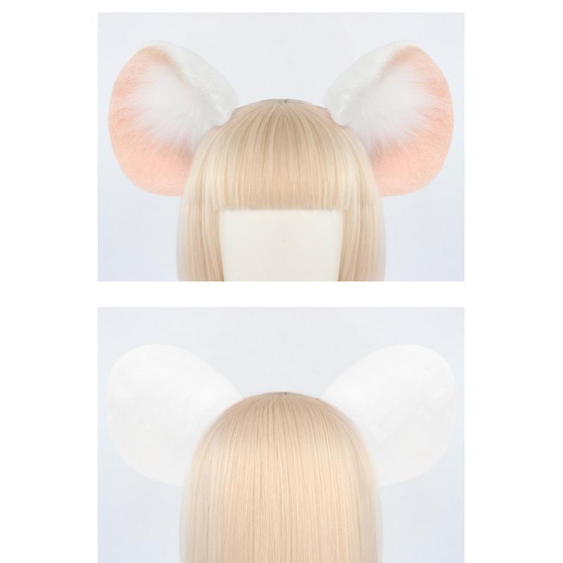 Mouses Ear Headbands Handmade Hairband for Role Play Enthusiasts Photography