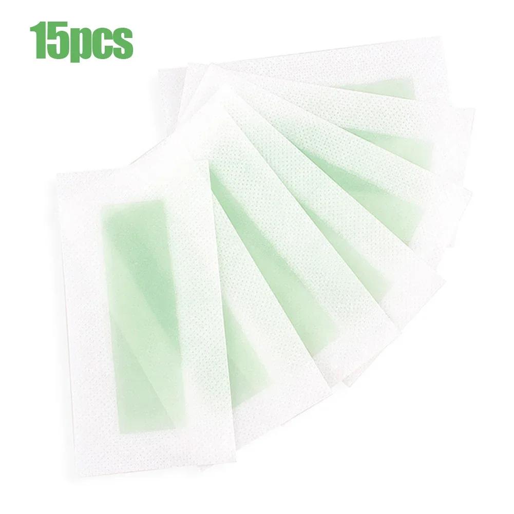 

15 листов, новинка, летняя профессиональная восковая бумага для удаления волос, наклейка для губ, женское лицо, непостоянные усы, волосы на губах