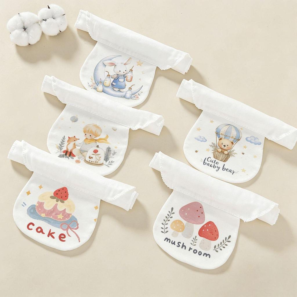 6-Layer Pure Cotton Sweat-Absorbent Towel for Children - Summer Kindergarten Gauze Anti-Sweat Back Pad