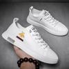 Leather board shoes low-top big-name little bee summer breathable men's sports and leisure shoes breathable increase