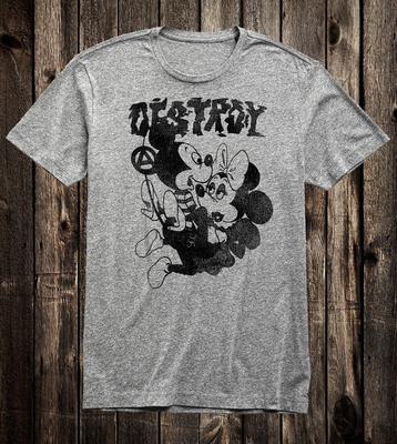 Retro Punkové Tričko Tričko Novinka Seditionaries Boy London DESTROY Myš