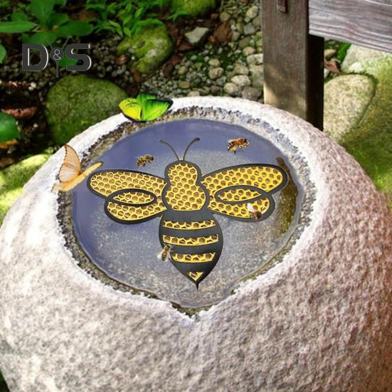 Bee Water Station Floating Pollinator Island Bee Drinking Station Honeycomb Design Floating Bee Island for Feeding Garden Wild Pollinators