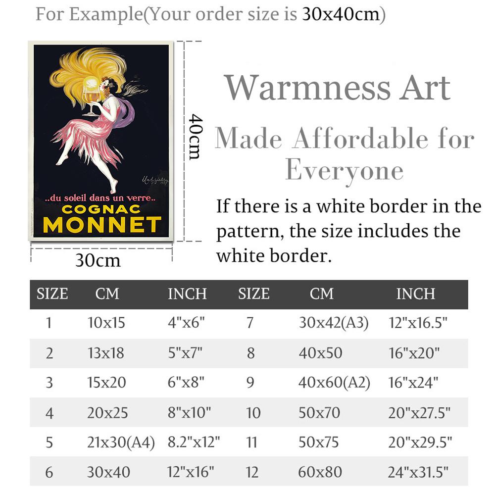 Cognac Monnet Print Vintage French Drinks Advert Canvas Painting Posters And Prints On The Wall Retro Decorative Home Decoration