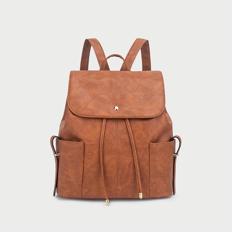 Casual Backpack for Women Korean Style Trendy Leather Backpack Fashion Student School Bag Travel Bag Laptop Bag for Women