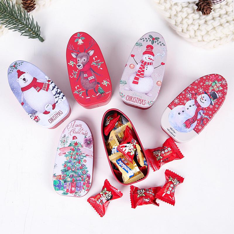 Decorations Christmas Candy Cookies Box Children Gift Party Supplies Durable