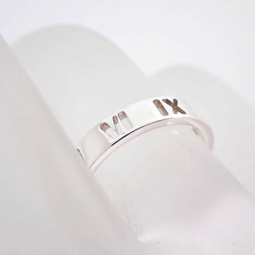 [Used] TIFFANY 925 Open Atlas Narrow Ring Size 6/6/g530-69