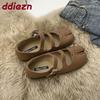 Mode Luxus Damen Seltsame Zehen Schuhe Flats Damen Mary Janes Schuhe Schnallenriemen Mode Flache Damen Flats Mit Schuhen