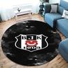 Besiktas Gymnastics Club Round Area Rug,Carpet Rug for Living Room Bedroom Sofa Playroom Decor,Non-slip Floor Mat