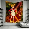 Hello! Sandybell Wall Tapestry Aesthetic Wall Hanging Printed Fabric Blanket Decorative Tapestries for Bedroom Living Room Home Decor
