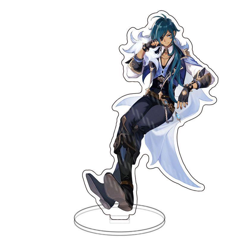 Genshin Impact Game Acrylic Figure Stand Klee Keqing Ganyu Display Desktop