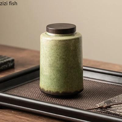 Retro Kreative Keramik Teedosen Versiegelndes Glas Teelagerglas Teetisch Lagerung Dekoration Haushalt Keramik Lagerbehälter