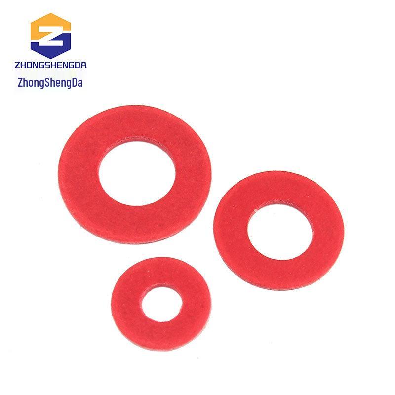 Red Insulating Bakelite Paper Gasket and Flat Washer for M2-M8