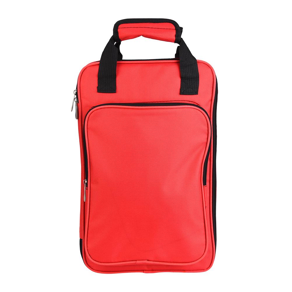 

Drum Stick Bag Thickened Cotton Multi Function Storage Red Double Strap Bag
