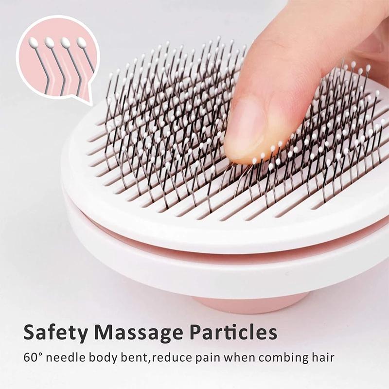 Self Cleaning Slicker Brush for Dog and Cat Removes Undercoat Tangled Hair Massages Particle Pet Comb Pet Supplies