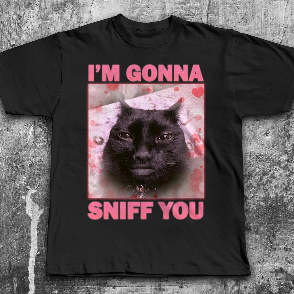 Im Gonna Sniff You Funny Cat Meme Tee Shirt Gift for Woman and Man, Brainrot Cats T shirt, Silly Joke Gifts, Unhinged T shirt, Goofy Ahh Tees
