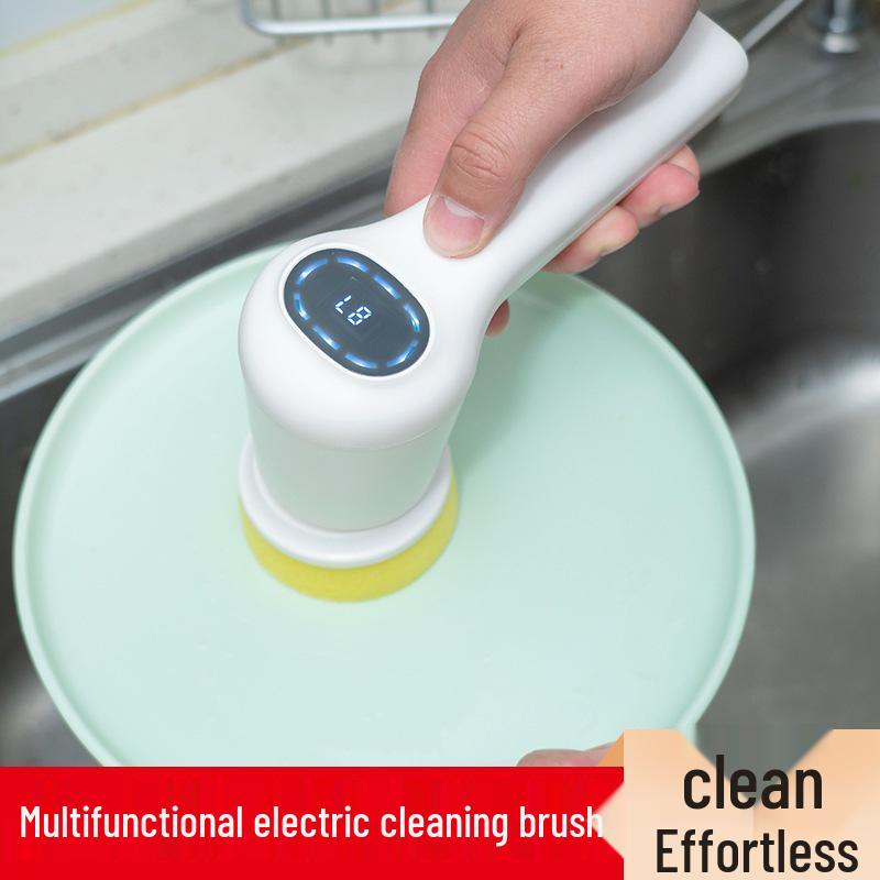 Rechargeable Waterproof Electric Cleaning Brush for Kitchen and Glass 8826