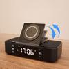 Wireless Charging Bluetooth Speaker Clock FM Radio Night Light Electric Dual Speaker Loud Alarm Clock USB and Type-C port Charing for phone