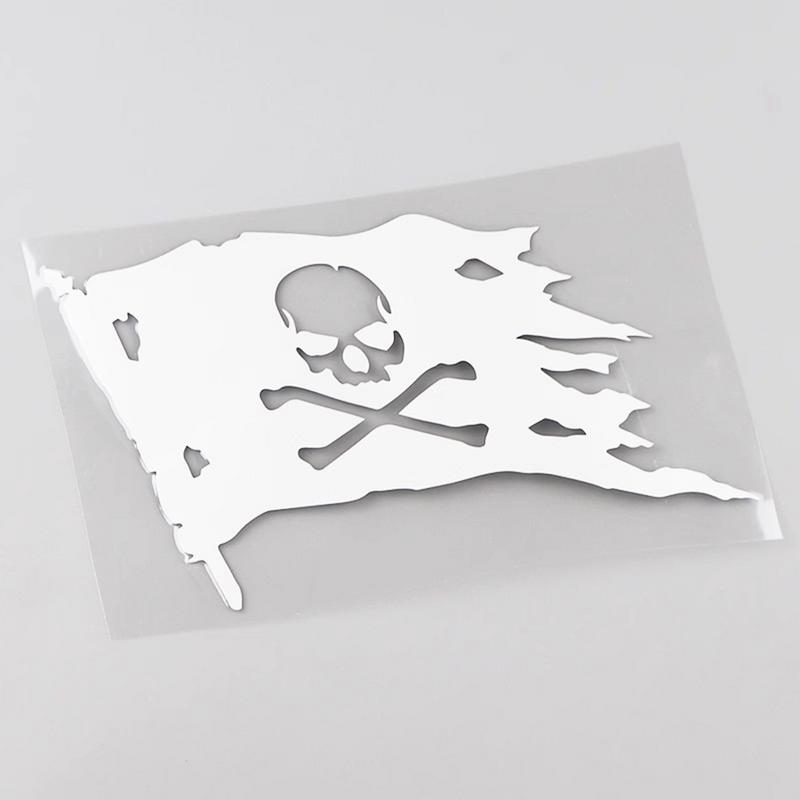 Reflective Car Stickers Skull Reflective Auto Body Decals High Adhesive Bottom Novelty Car Stickers For Sedans Motorcycles