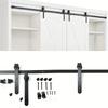 Carbon Steel Silent Sliding Barn Door Hardware Kit Carbon Steel Tracks For TV Cabinets Wardrobes Home Hardware Accessories
