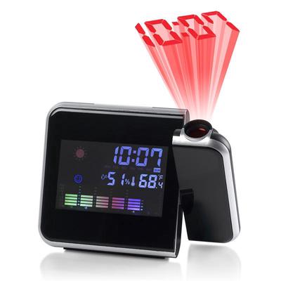 Projection Digital Alarm Clock Electronic Screen Weather Forecast Clock USB Rotating Electronic Clock Home Decoration Dropship
